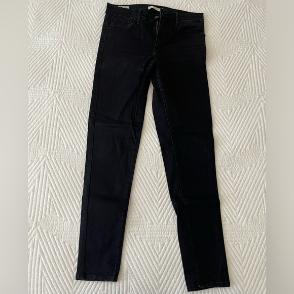 Levi’s 720 Super Skinny Black Jeans Size 30 - Picture 1 of 3